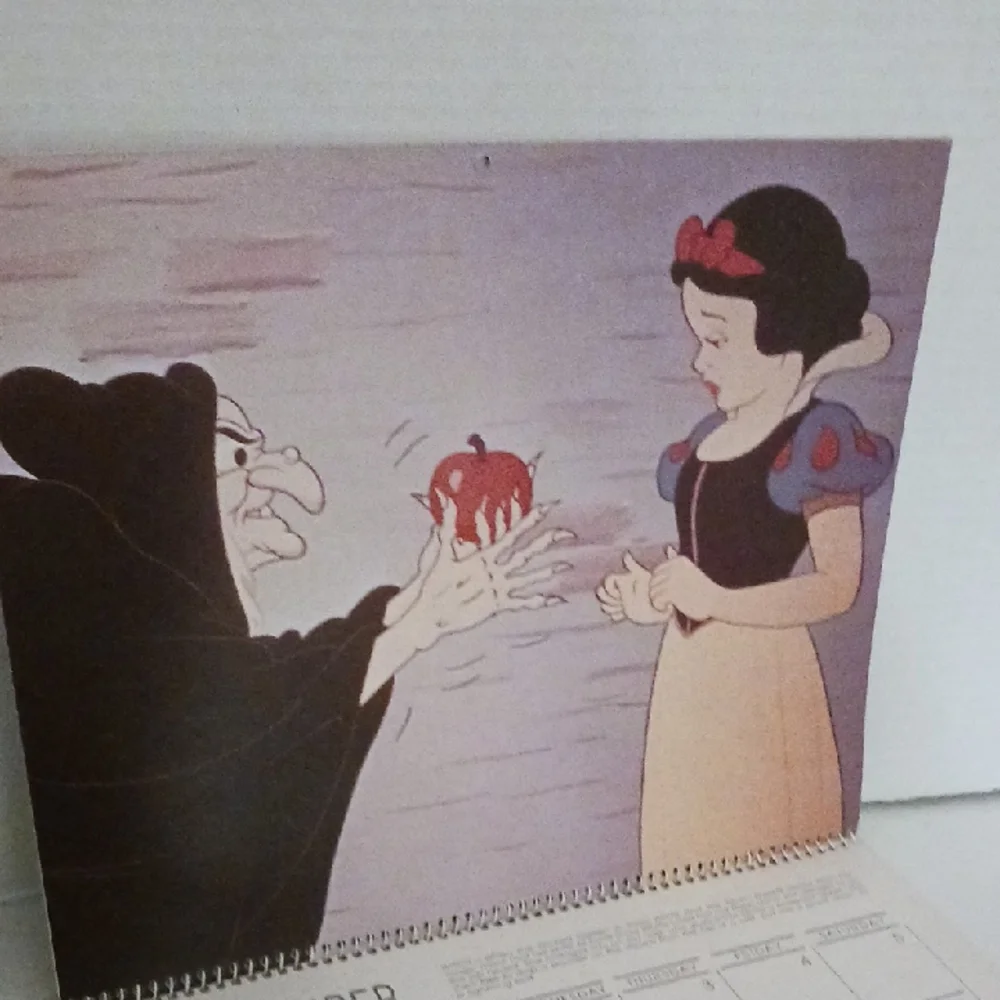 Disney Villains 1992 Calendar